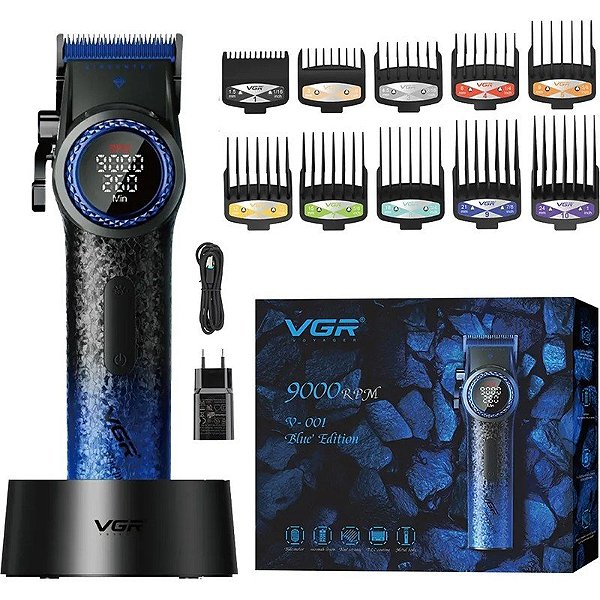 Cortador de Cabelo VGR Voyager V-001 Edição Azul