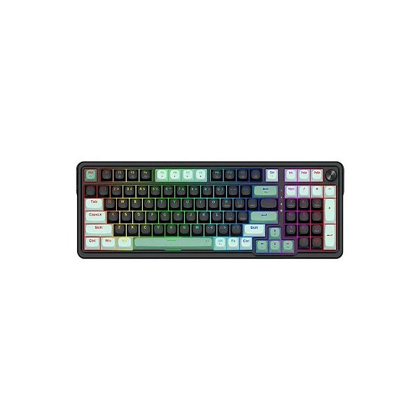 Teclado Gamer Redragon Eisa Magnetic K686BG RGB USB-C - Preto e Verde