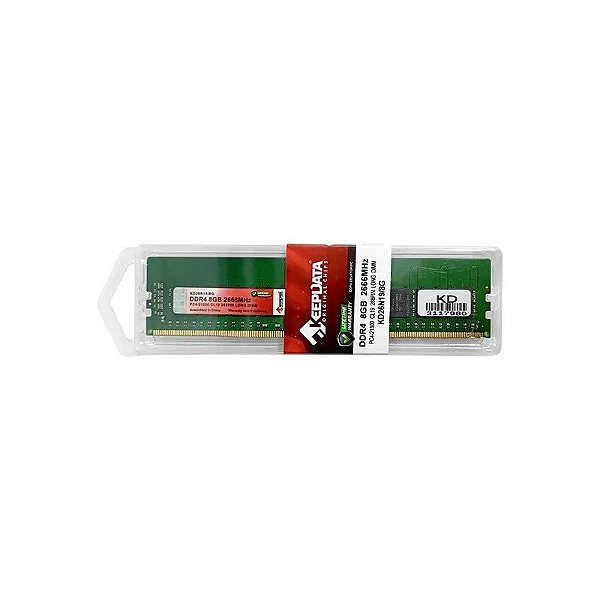 Memória RAM para PC 8GB Keepdata KD26N19/8G DDR4 de 2666MHZ - Verde