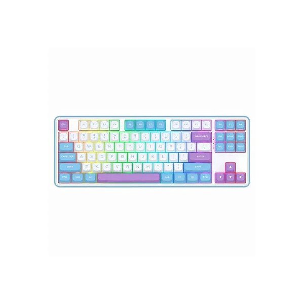 Teclado Sem Fio Redragon Star Blade Pro K707AK RGB Layout 80% - Branco
