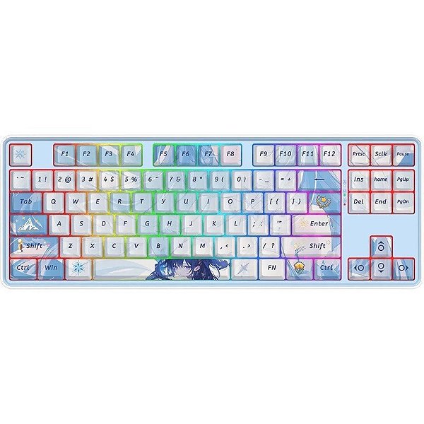 Teclado Gamer Mecânico Redragon Star Blade Pro K707AK-RGB PRO BT 2.4GHz
