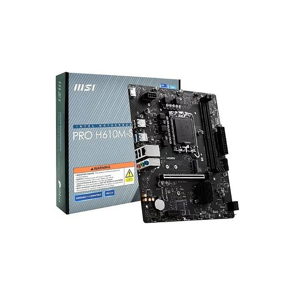 Placa Mãe MSI Pro H610M-s Pro DDR4 Socket LGA 1700 Chipset Intel H610 Micro ATX