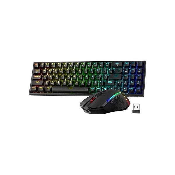 Kit Teclado e Mouse Redragon S136 - Preto