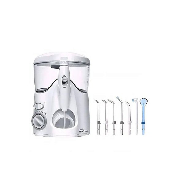 Irrigador Bucal Waterpik Ultra Waterflosser WP-100EU com 10 Níveis de Pressão 600 ML 220 - 230 V ~ 50HZ - Branco