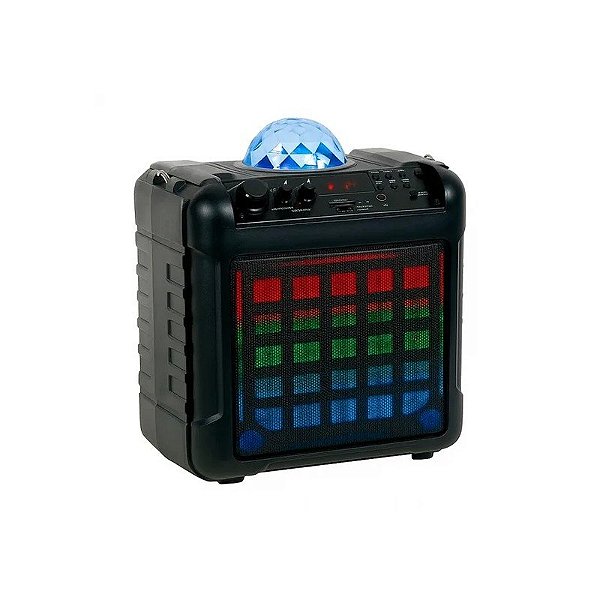 Caixa de Som Gemini MPA-K650 Recarregável com Microfone Bluetooth Preto
