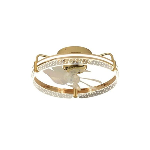Ventilador de Teto Satellite A-FAN7104 - 55W - com Luminária - Bivolt - Dourado