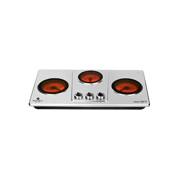 Fogareiro Infravermelho Electrobras Prime Cook III EBVC-33 1.800 Watts 127V ~ 60Hz - Prata/Preto