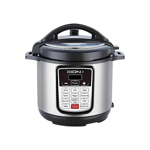 Panela de Pressão Elétrica Xion XI-OP105 - Preto/Cinza 5L