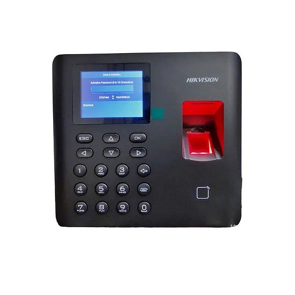Leitor Biométrico Digital Hikvision DS-K1A802AEF (Cartão Ponto)