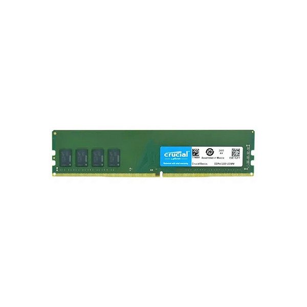 Memória Crucial, DDR4 8GB (1X8GB), 3200MHZ, CB8GU3200, Verde