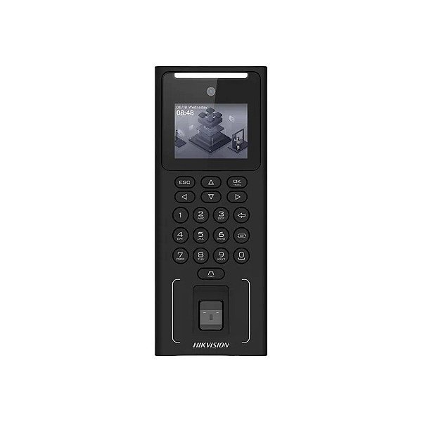Terminal de Acesso Facial Hikvision DS-K1T321MFWX 2.4" 2MP - Preto