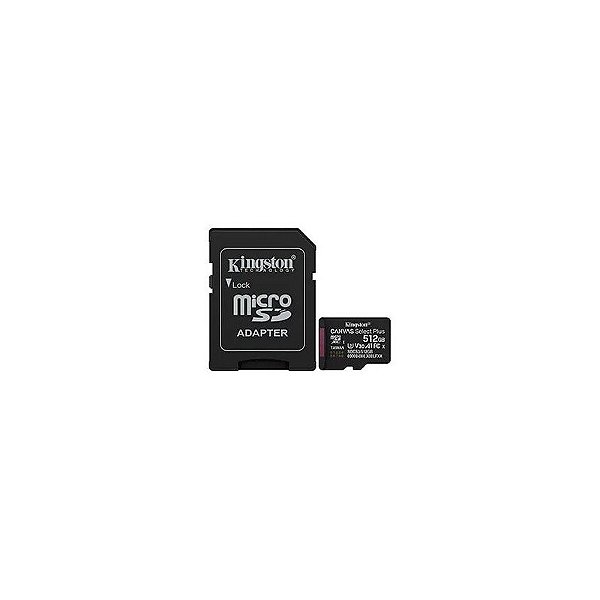 Cartão de Memória Micro SD Kingston Canvas Select Plus C10 U1 V10 A1 512GB (SDCS3/512GB)