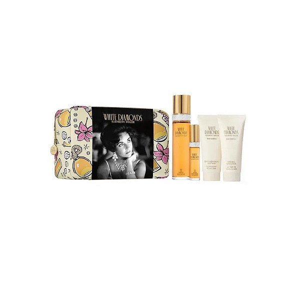 Kit White Diamonds Elizabeth Taylor 4 Peças + Necessaire