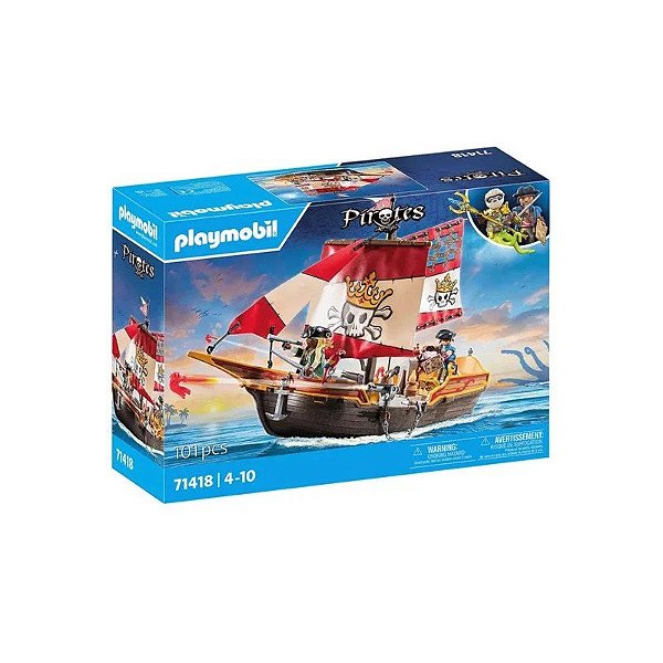 Brinquedo Playmobil Navio Pirata