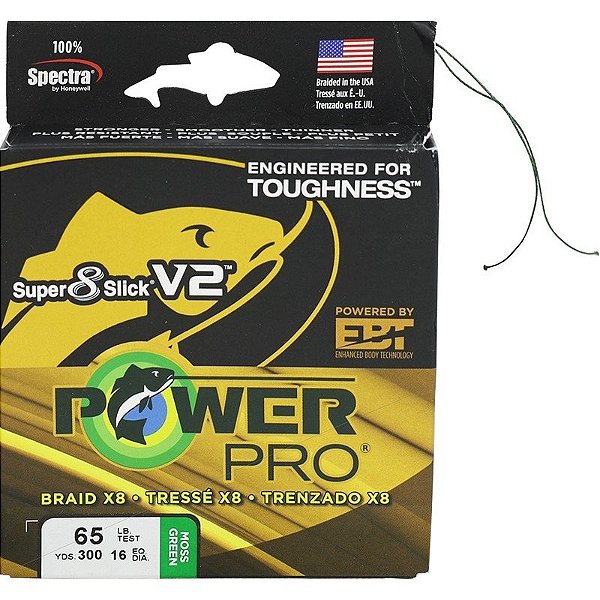 Linea Multifilamento Power Pro Super 8 Slick V2 65lb 30kg 0.41mm 275m