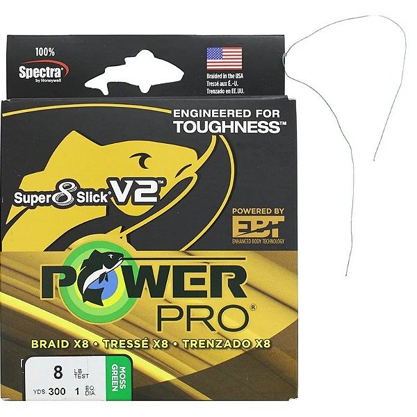 Linha Multifilamento Shimano Power Pro Super 8 Slick V2 8lb 4kg 0.13mm 275m