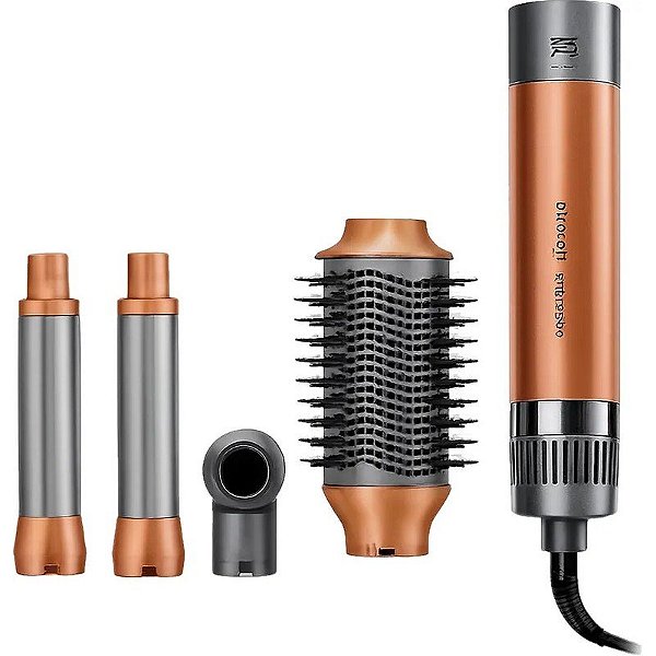 Escova Secadora Enzo 4 em 1 Flex Style EN-4131 1500W 220V - Cobre/Cinza