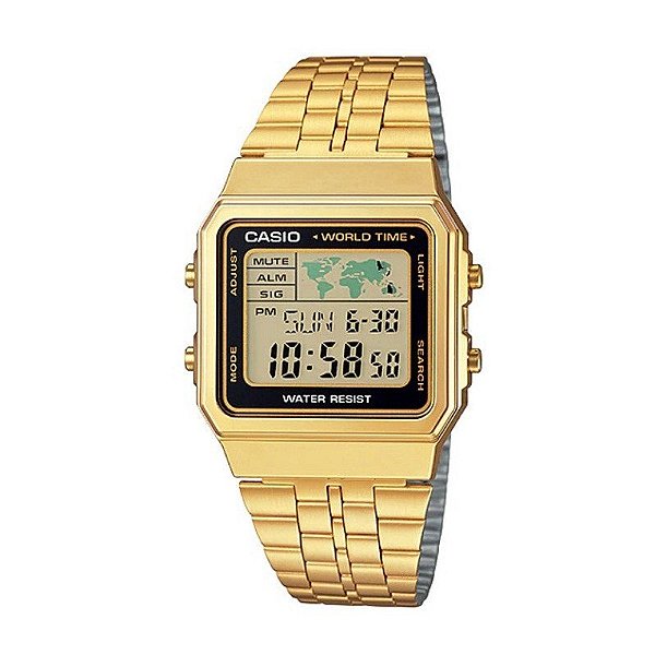 Relógio Masculino Casio World Time Digital A500WGA-1DF