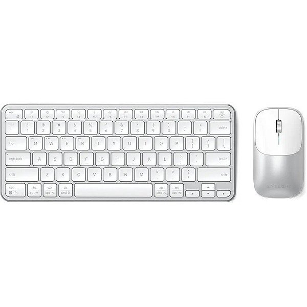 Teclado e Mouse Sem Fio Satechi ST-ZEX1SS-EN Slim CEX1 Combo Wireless Prata