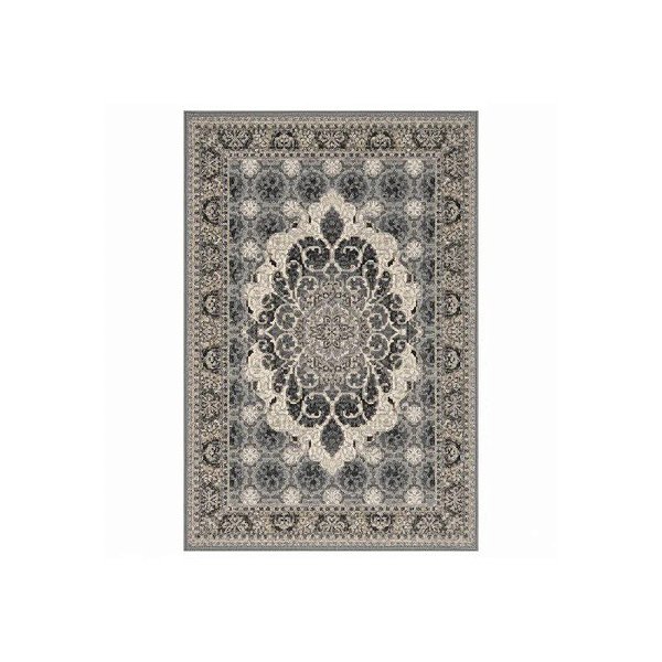 Tapete Turco Turquesa Tipo Persa 80 X 200 Cm Cinza
