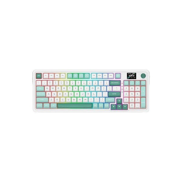 Teclado Gamer Redragon Galatin Pro K719WGB RGB Sem Fio - Branco