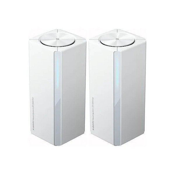 Roteador Wireless Xiaomi Mesh System AX3000 Ne (2 Peças) RD28 Banda Dupla 2402 + 574 MBPS (Wi-Fi 6)