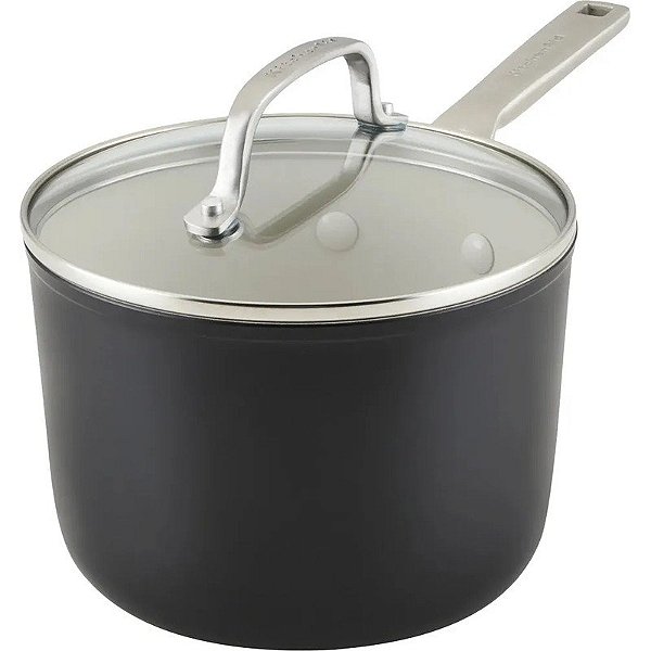Panela Kitchenaid com tampa 19cm - 84840 (Preto Fosco)