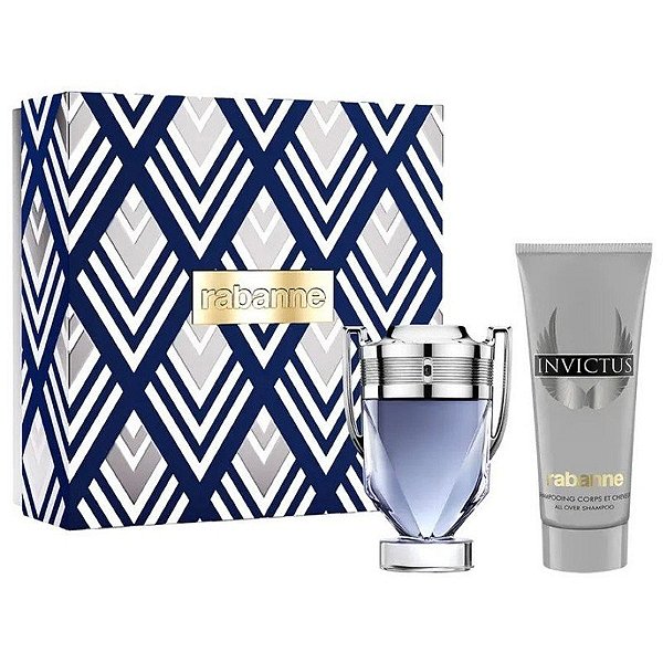 Kit Perfume Paco Rabanne Invictus EDT 100mL + Shampoo 100mL - Masculino