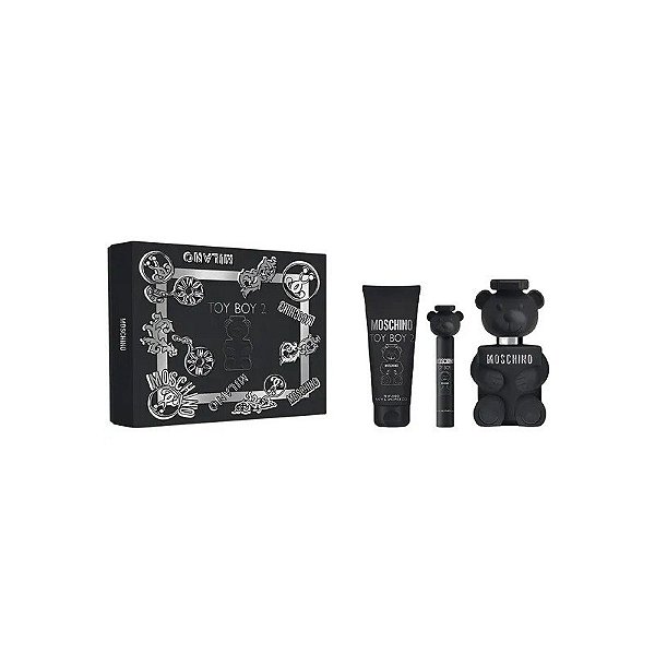 Kit Perfume Moschino Toy Boy 2 Eau de Parfum - Masculino 3 Peças