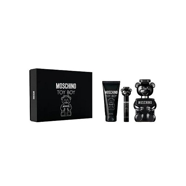 Kit de Perfume Moschino Toy Boy Edp - Masculino 3 Peças