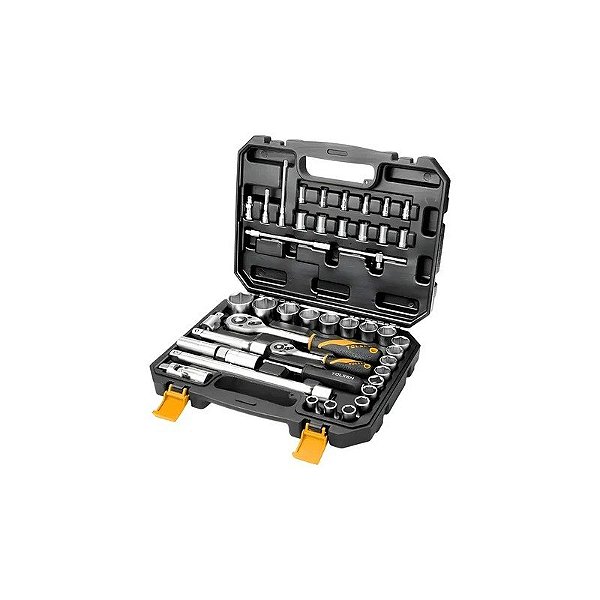 Kit de Vasos Estriados Tolsen 15142 1/2" - 1/4" 45 Peças