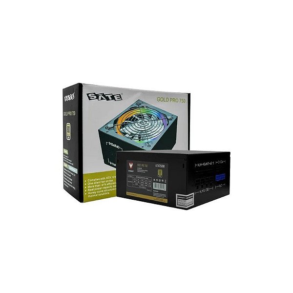 Fonte de Alimentação 750W ATX Satellite Gold Pro 750 80 Plus Gold Bivolt