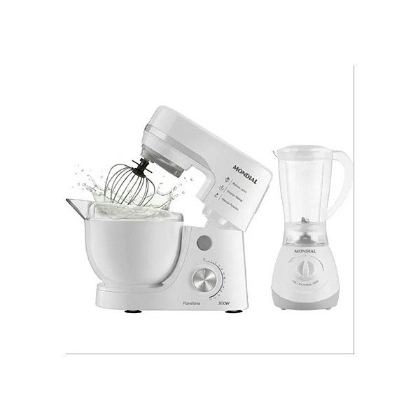 Kit Batedeira Mondial BP-03-W 220V + Liquidificador L-550-W Easy Power 220V
