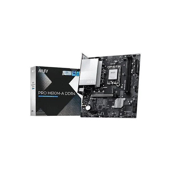 Placa Mãe MSI Pro H610M-A DDR4 Soquete LGA 1700 Chipset Intel H610 Micro ATX