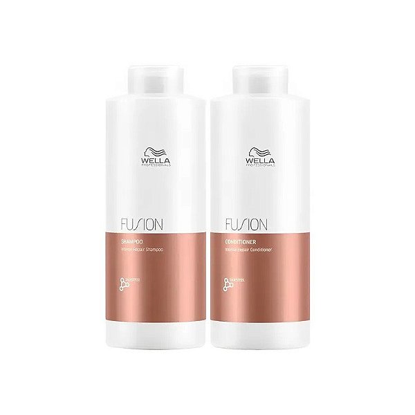 Kit Wella Fusion Intense Repair Shampoo 1L + Condicionador 1L