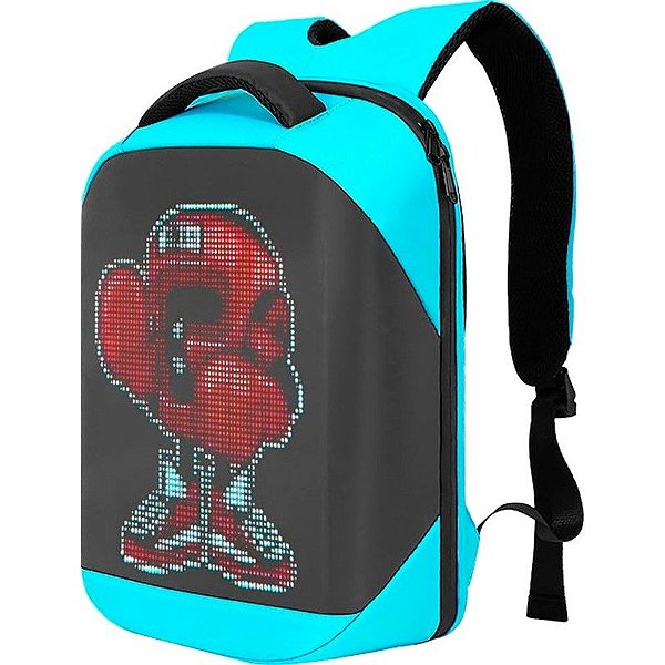Mochila LED BIOSLED Loy-T3HD - Turquesa/Preto