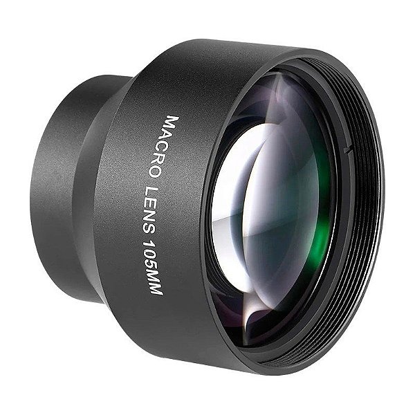 Lente Macro para Celular Neewer HD 105mm com Rosca de 17mm - LS-26 (Caixa feia)