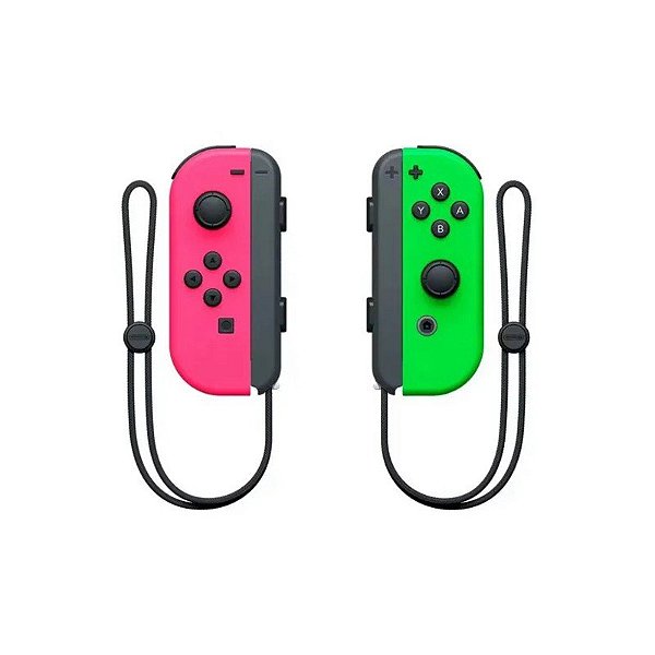 Controle Joy-Con para Nintendo Switch L e R - Verde/Rosa