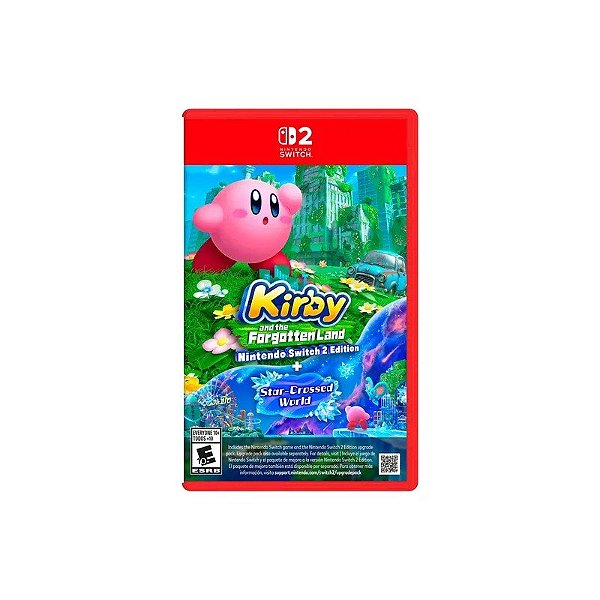 Jogo Kirby e a Terra Esquecida + Mundo Estrelado-Cruzado para Nintendo Switch 2