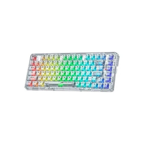 Teclado Redragon Sem Fio Elf Pro K649CT-RGB-Pro Eng Transparente