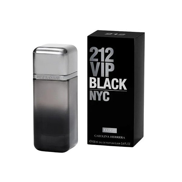 Perfume Carolina Herrera 212 Vip Black Elixir Edp Masculino - 100ML (Perfume Carolina Herrera 212 Vip Black Elixir Eau de Parfum Masculino - 100ML)