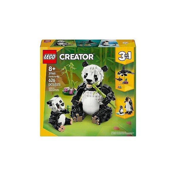 Brinquedo de Construção Lego Creator Panda Family 31165 626 Peças