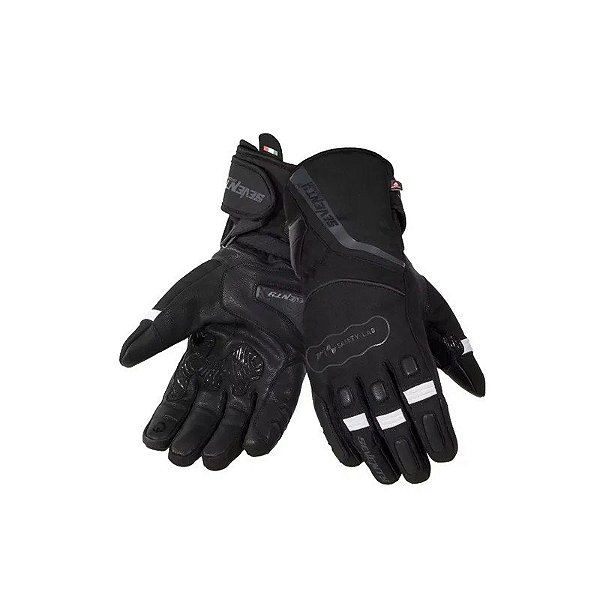 Luva para Motociclista Seventy Degrees SD-T7 Gobi - Masculino - Tamanho XXG - Preto/Cinza