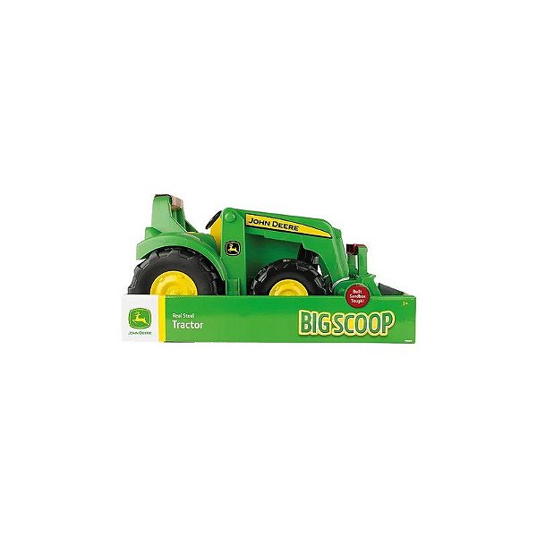 Brinquedo Tomy John Deere Big Scoop Real Steel Tractor TBEK35850