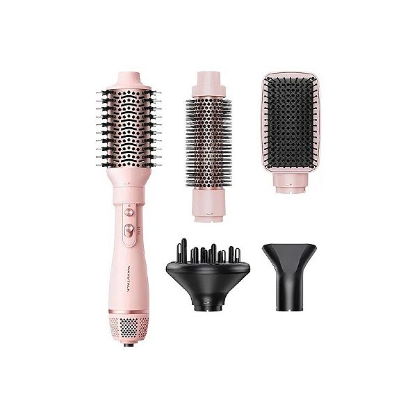 Escova Térmica Secadora Wavytalk 639S Air Sculpt 5 Em 1 1000 W - Rosa