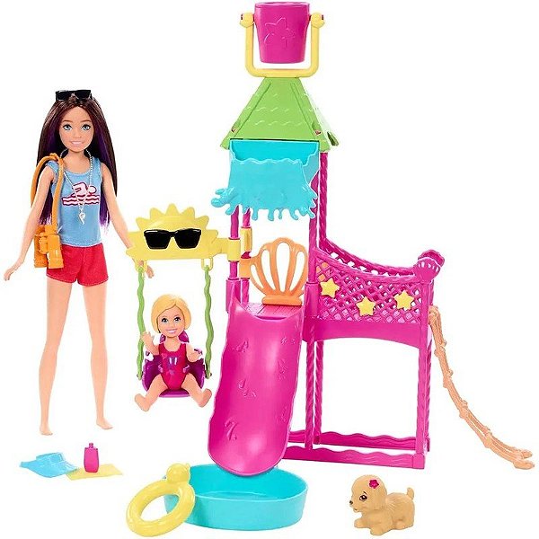 Boneca Barbie Skipper First Jobs Big Babysitting Adventure Mattel - HKD80