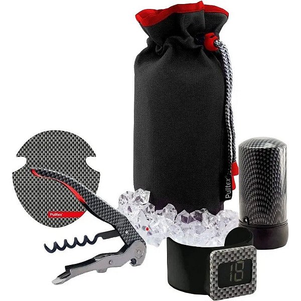 Kit de Acessórios para Vinhos e Espumantes Pulltex Monza - 107-836-00 (5 peças)