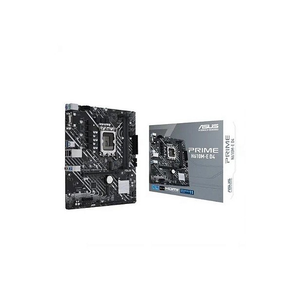 Placa-mãe Asus Prime H610M-E D4 DDR4 HDMI/DP/M.2 MB 1700