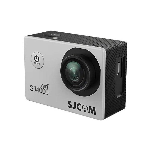 Câmera de Ação Sjcam SJ4000 4K Wifi Prata + Carregador