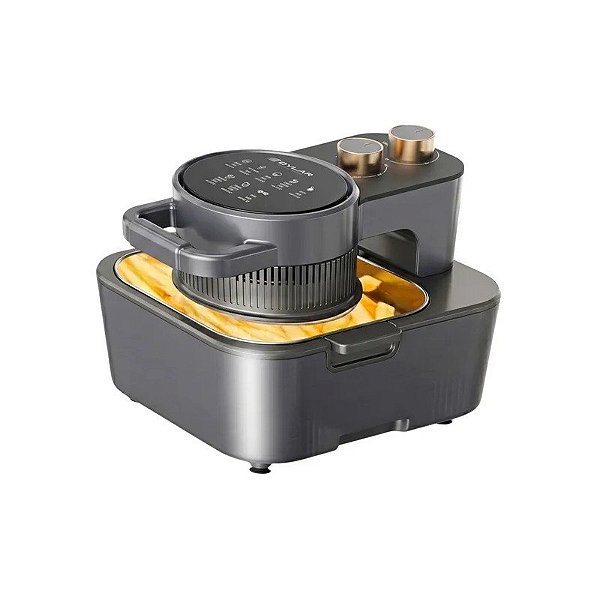 Fritadeira Elétrica Qylar Lev Air QY-1601 1500W 220V 6.5L - Preto